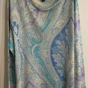 Lauren by Ralph Lauren Paisley blues sweater